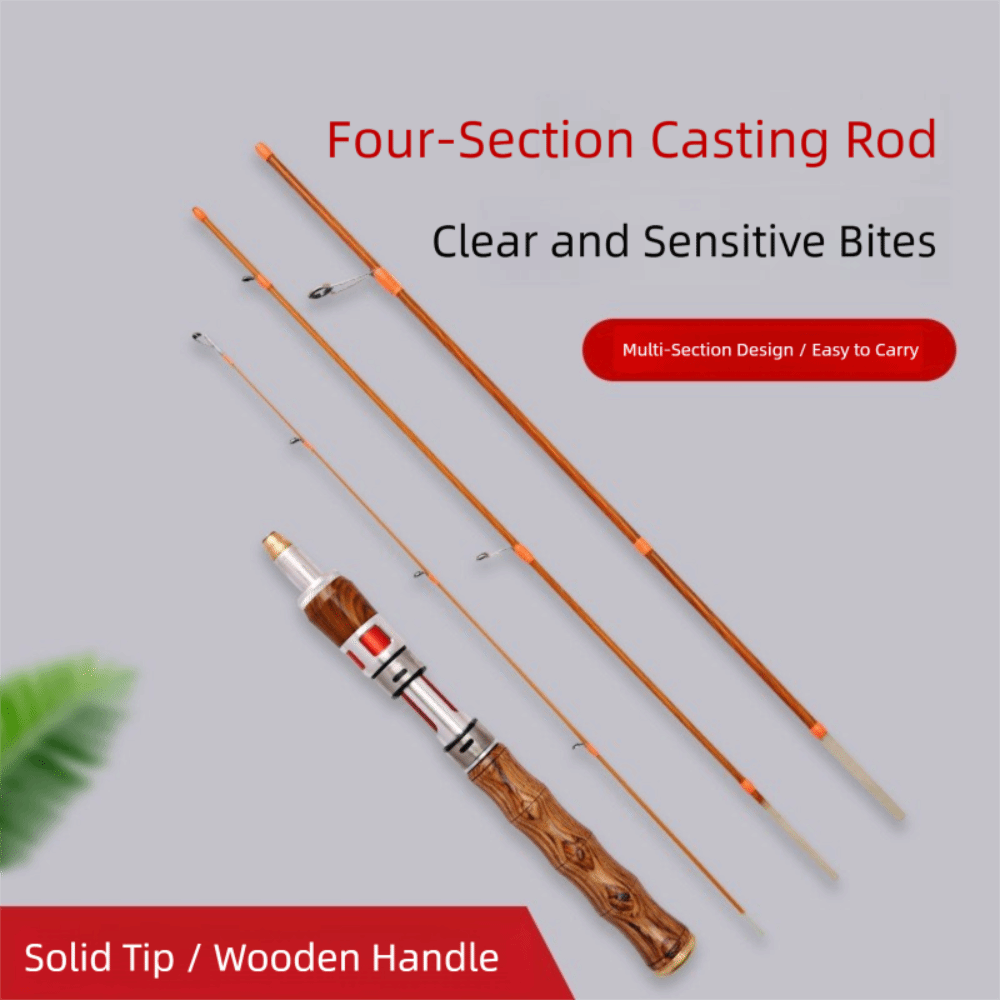 Caña de pescar giratoria de 4  - Fishing Rod Spinning reseña y precio