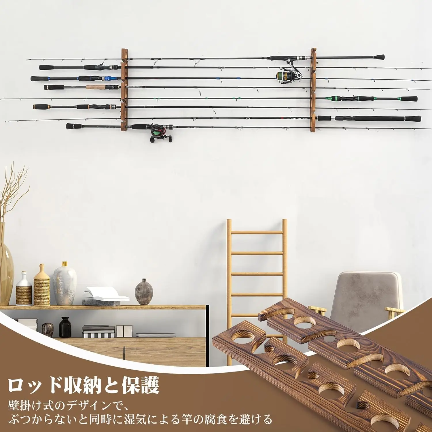 Soportes para Cañas de Pescar  - Fishing Rod Rack reseña y precio