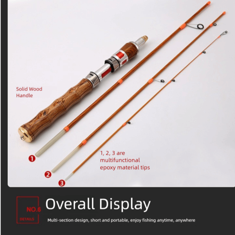 Caña de pescar giratoria de 4  - Fishing Rod Ice reseña y precio