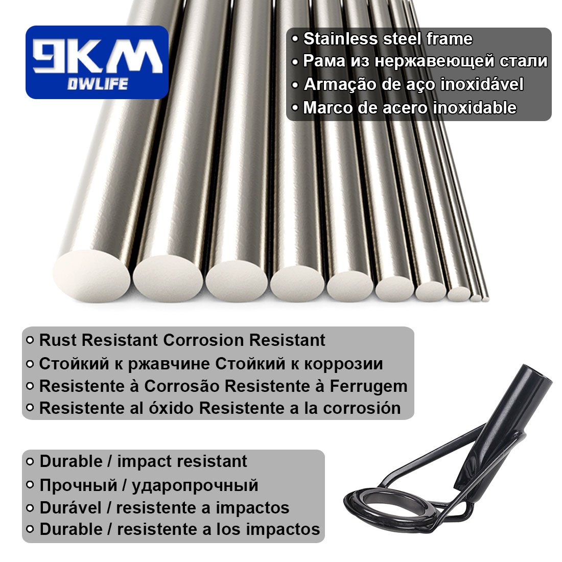 Kit de reparación de guías de  - Fishing Rod Guide Replacement reseña y precio